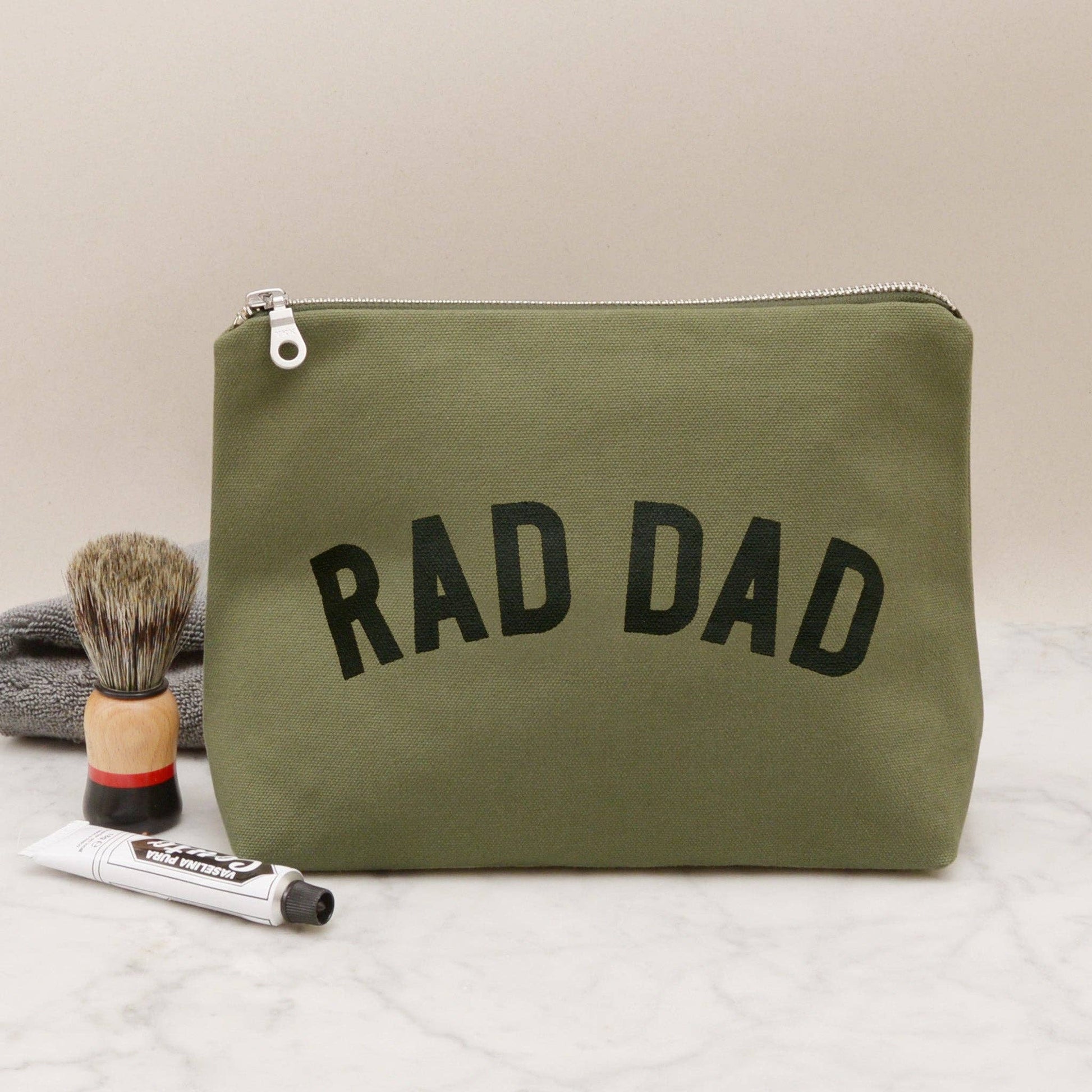 Rad Dad - Olive Wash Bag