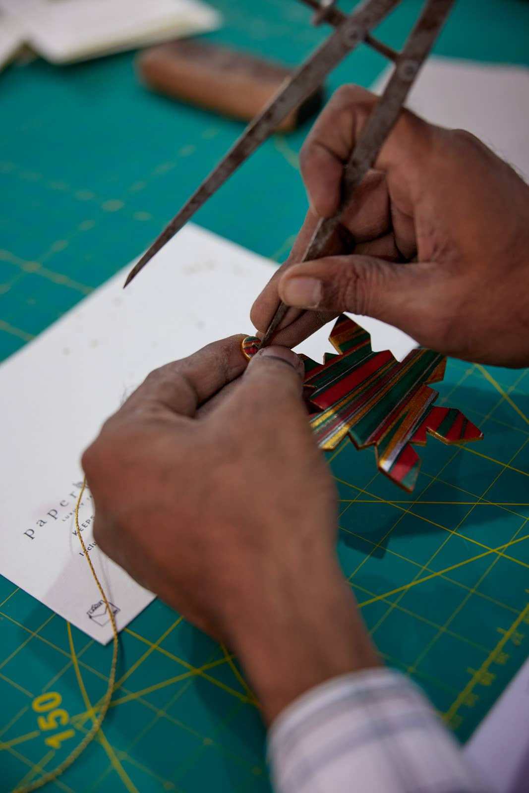 Snowflake - Keepsake Marble Ornament Greeting Card