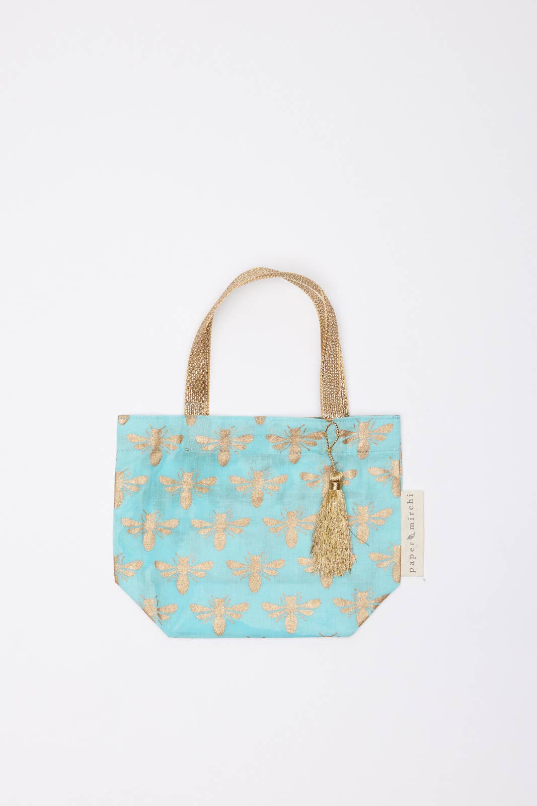 Large Navy Deco Reusable Fabric Gift Bags Tote Style  H30cm x W34cm x D10cm