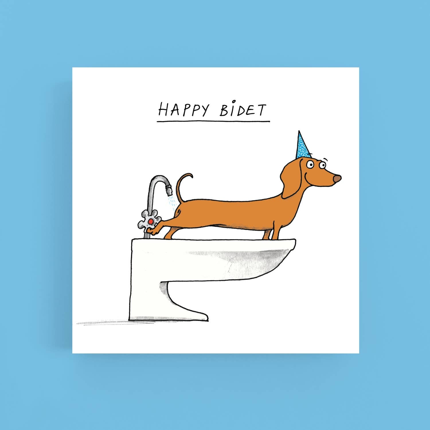 Happy bidet - Birthday - Greeting Card