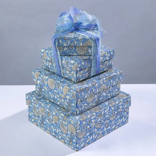Extra Large Blue Gift Box 9.25" x 9.25" x 4"