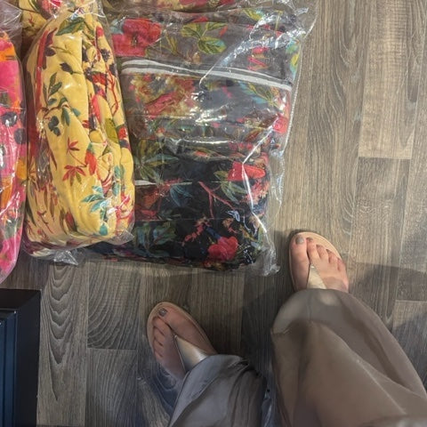 kantha - velvet robe black