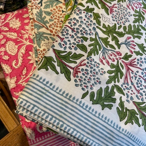 Tablecloth - Block printed all colours