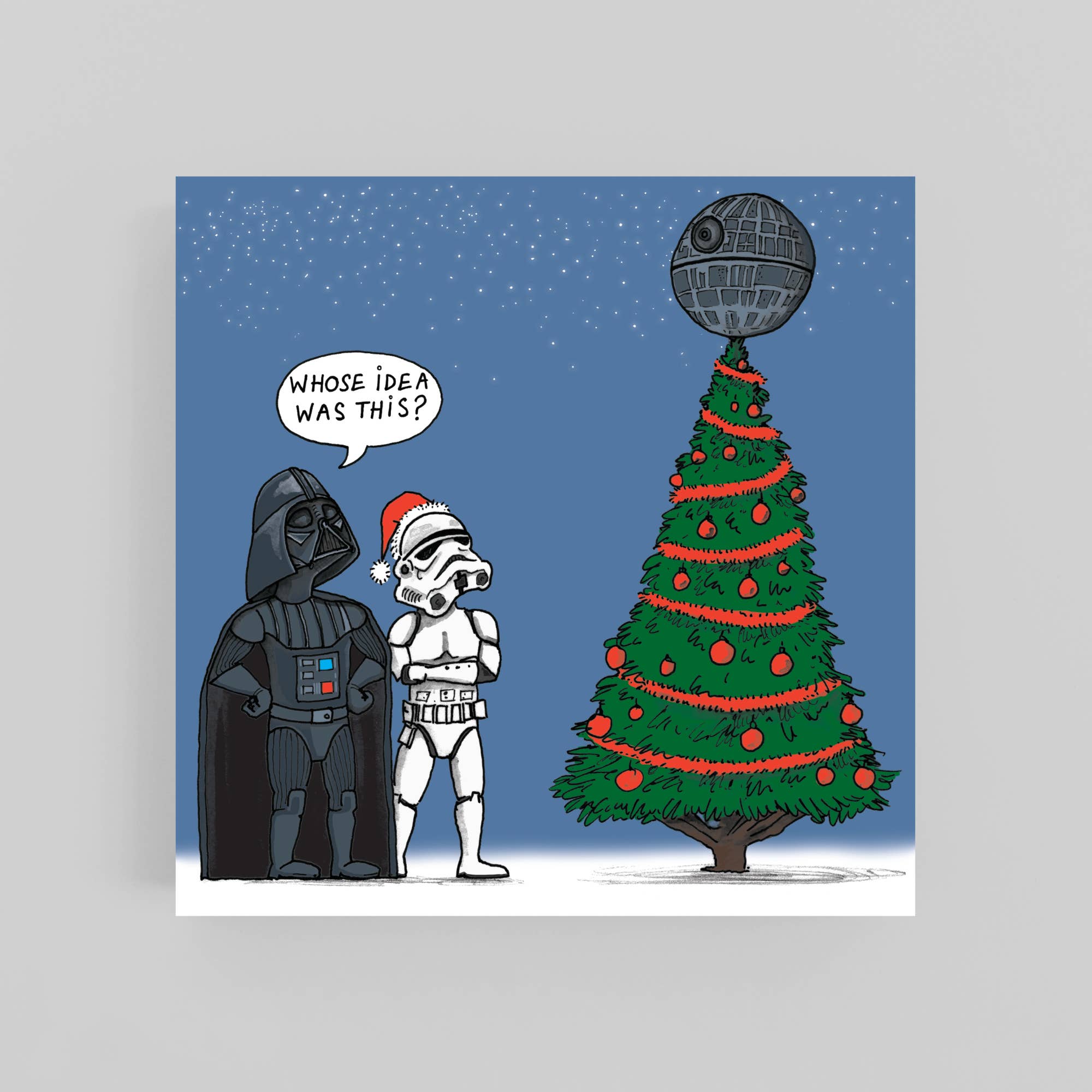 "Star Wars Christmas tree''- Christmas Card