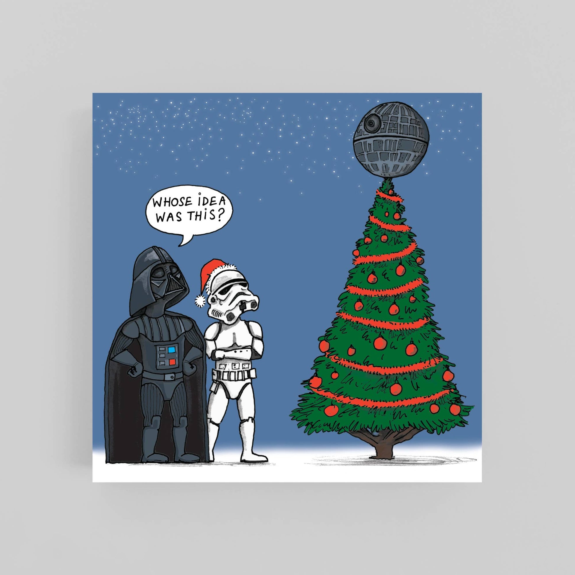 "Star Wars Christmas tree''- Christmas Card