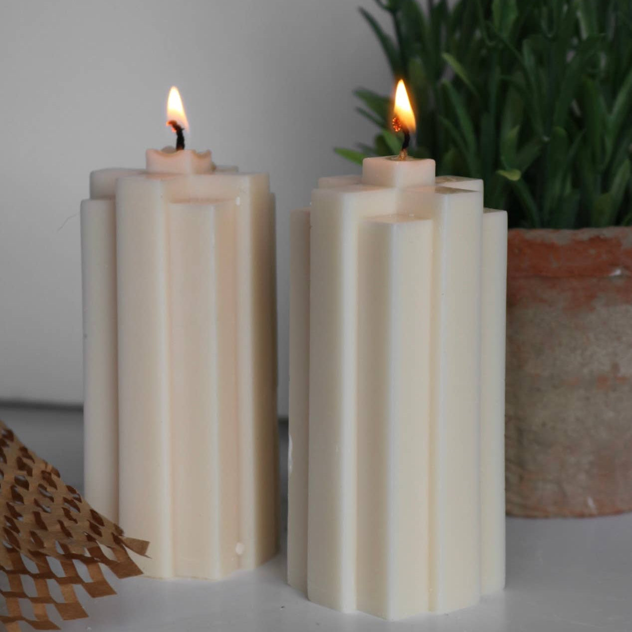 Skyscraper candle: Mushroom, Large