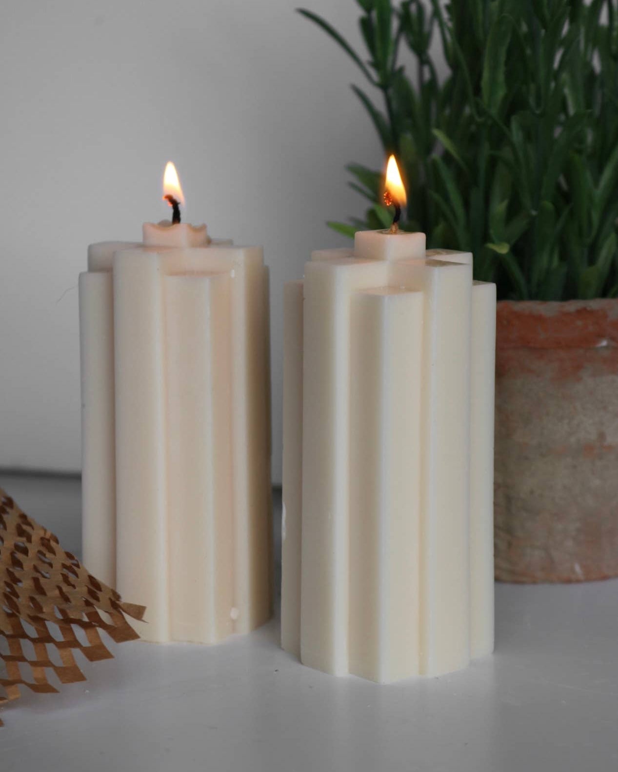 Skyscraper candle: Mushroom, Large