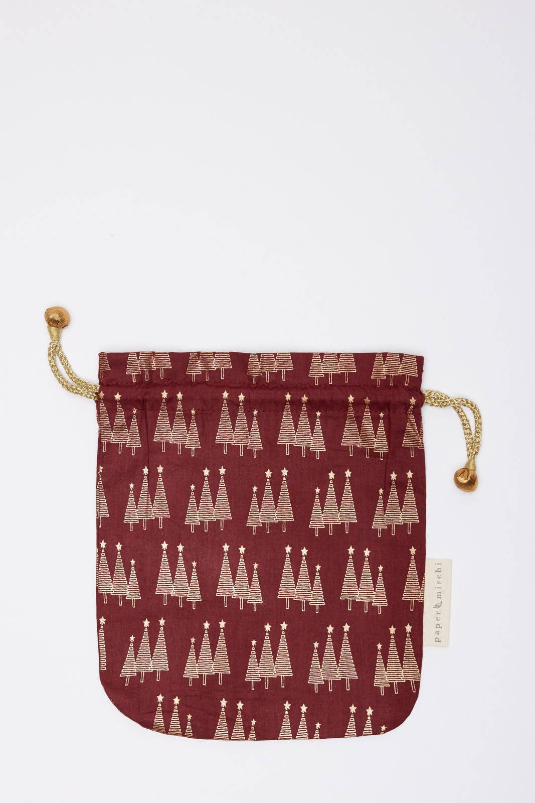 Small Reusable Fabric Gift Bags Double Drawstring