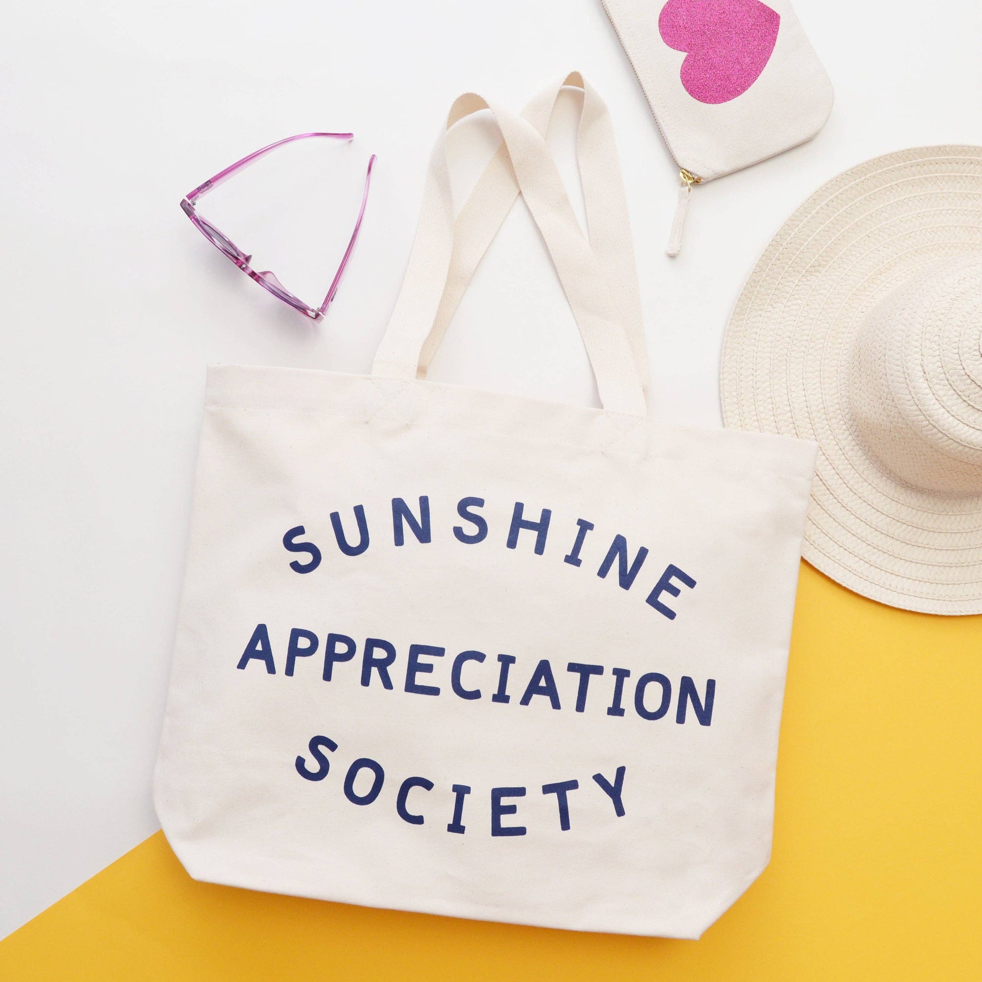 Sunshine Appreciation Society - Big Canvas Tote Bag