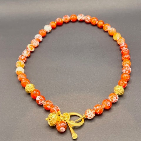Fire Agate necklace