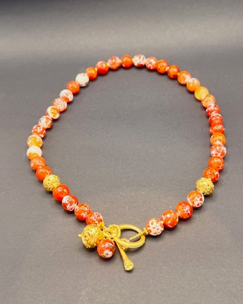 Fire Agate necklace