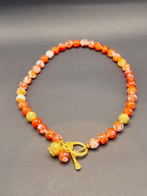 Fire Agate necklace