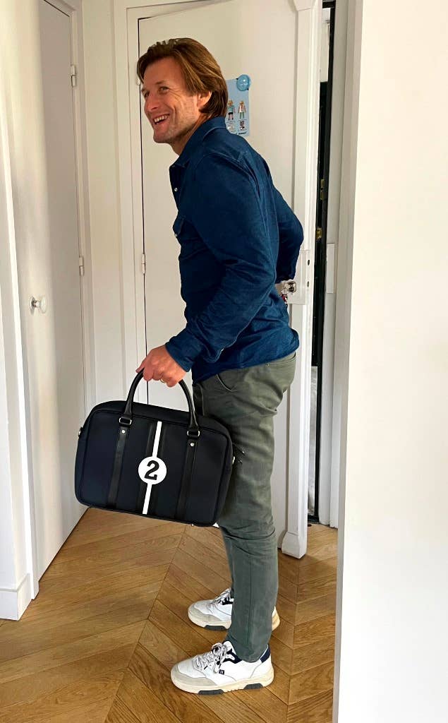 No 2 James Grey Black Eco-Friendly Computer Bag