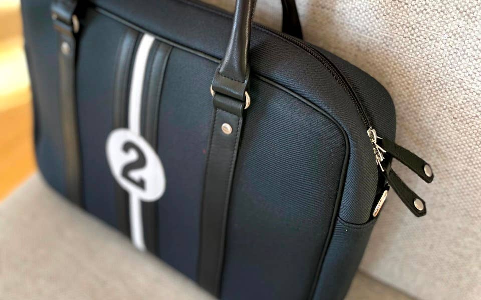 No 2 James Grey Black Eco-Friendly Computer Bag