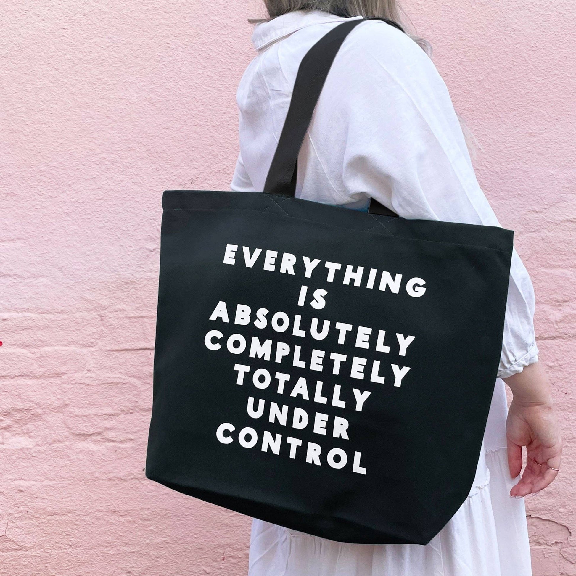Everything is Under Control - Canvas Tote Bag: Olive Green