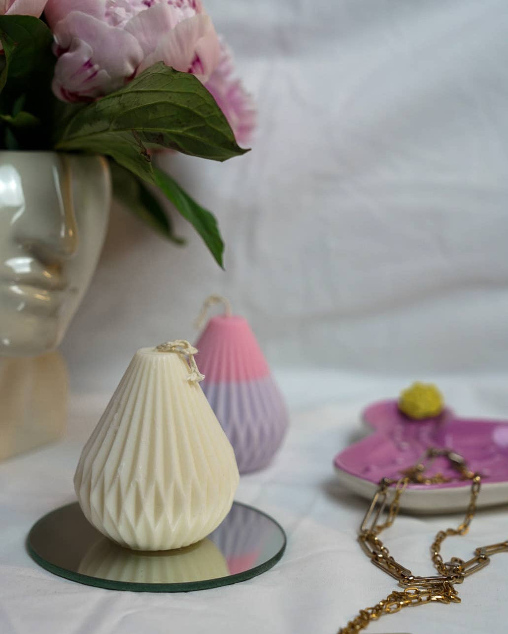 Pear Drop Candle - Handmade - Soy Wax  Candle