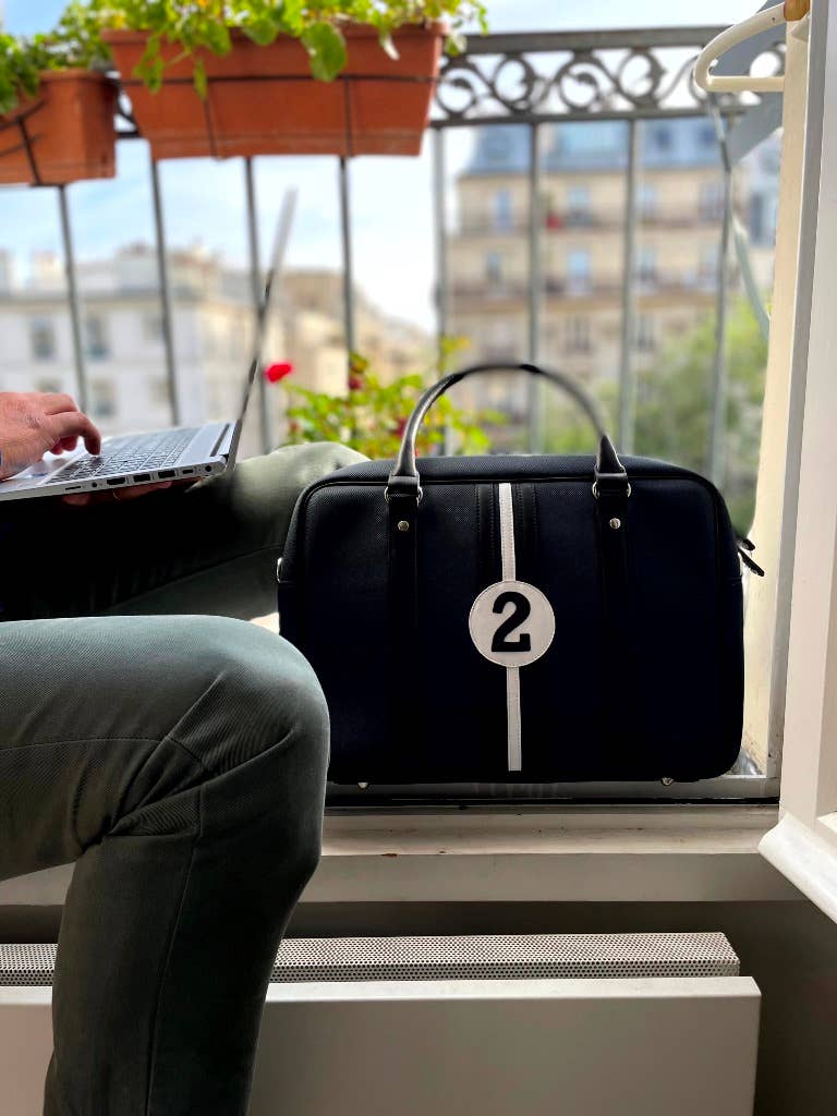 No 2 James Grey Black Eco-Friendly Computer Bag