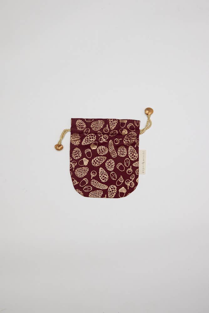 Medium Fabric Gift Bags Drawstring- : Medium - H23cm x W19cm, Scarlet Woodland