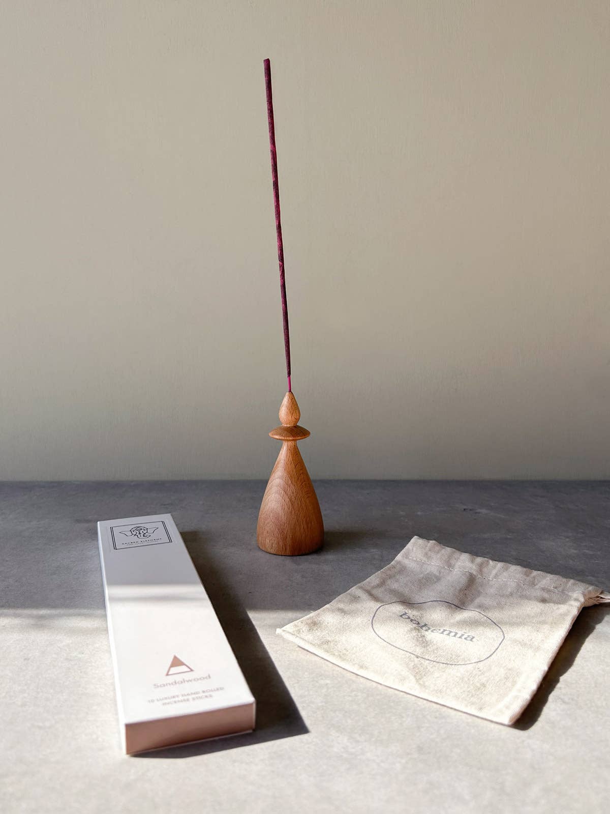 Scottish Beech Wood Incense Holder, Bud