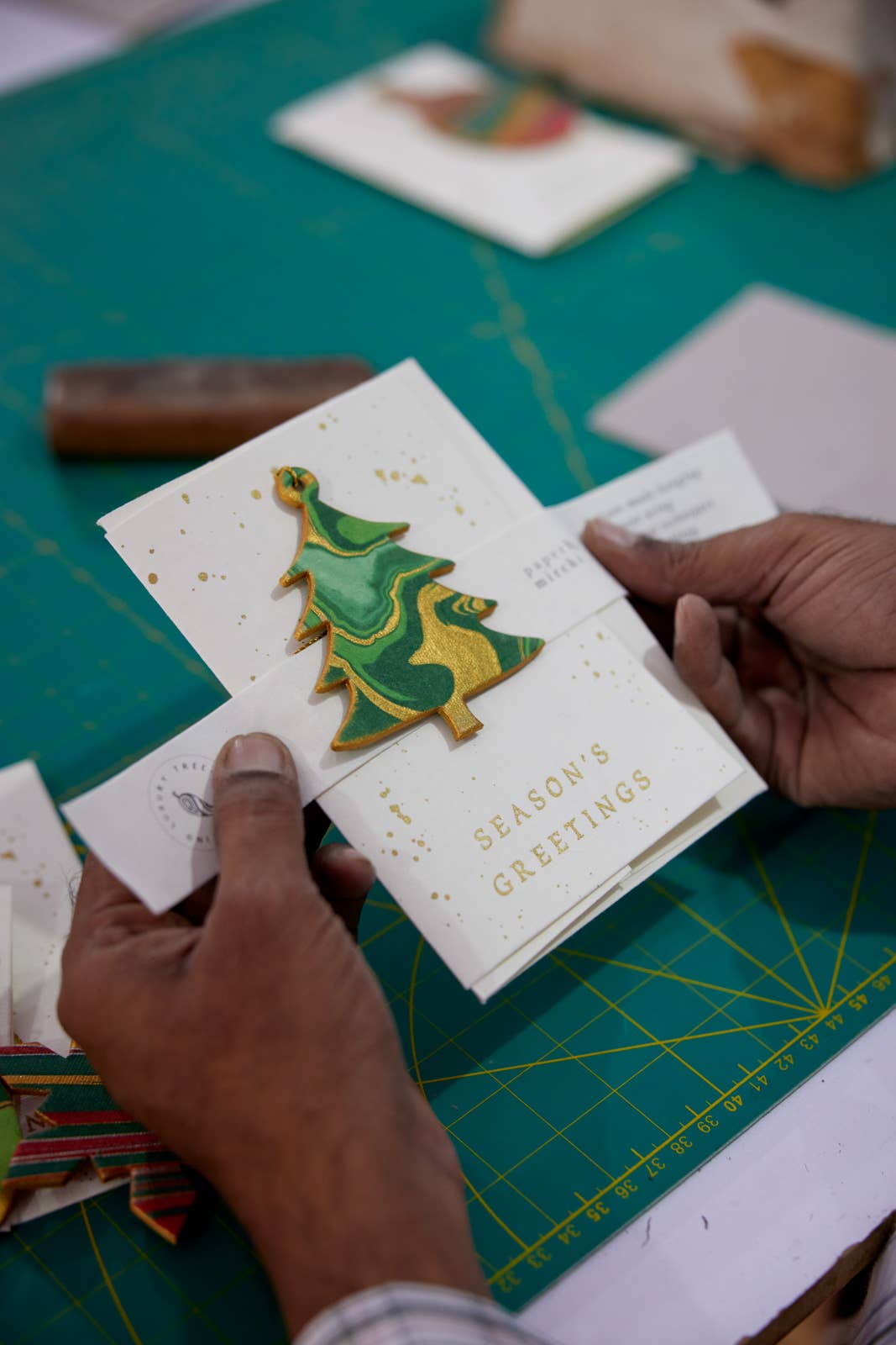 Tree - Keepsake Marble Ornament Greeting Card