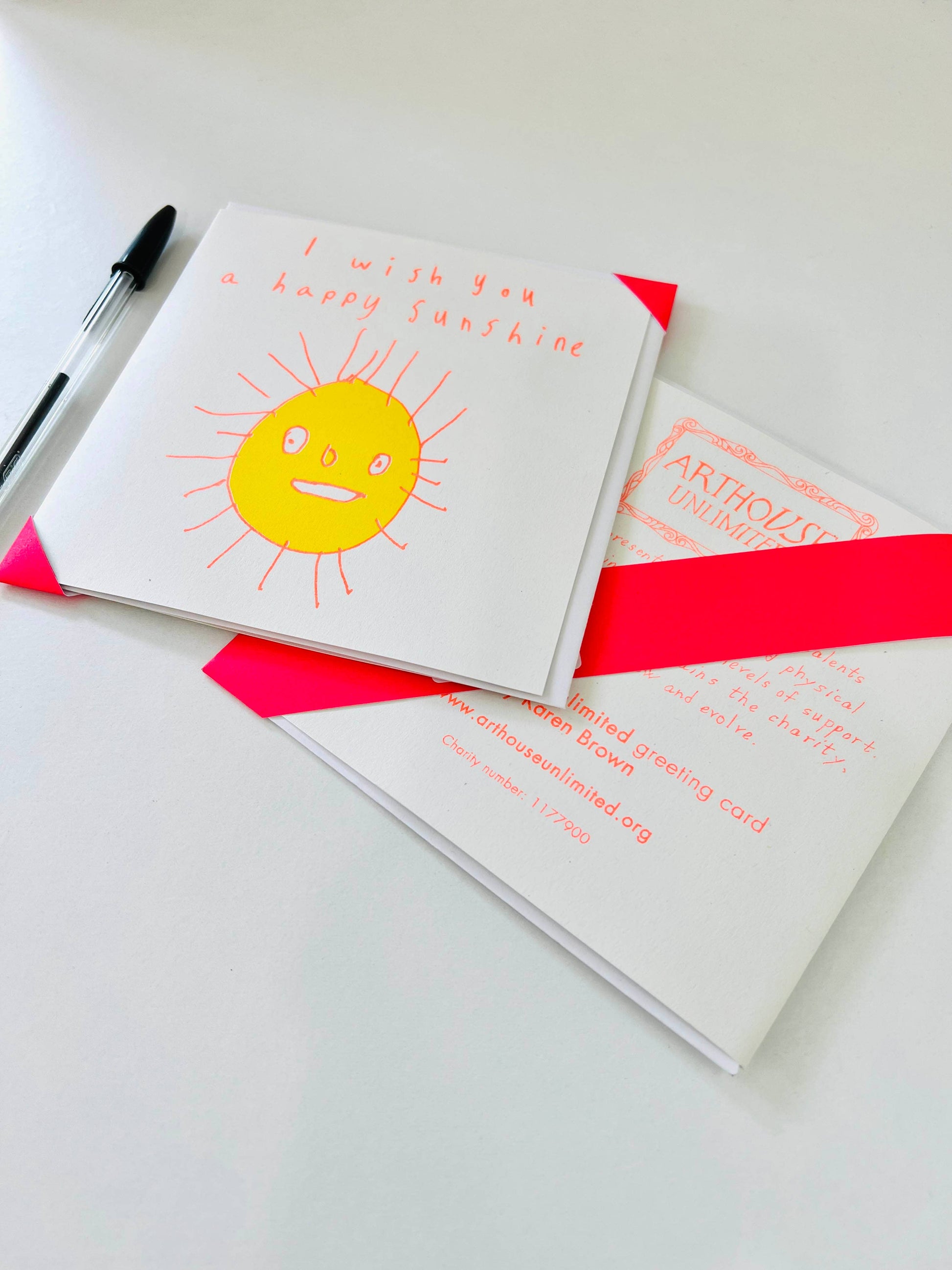 I Wish You A Happy Sunshine, Charity Greetings Card