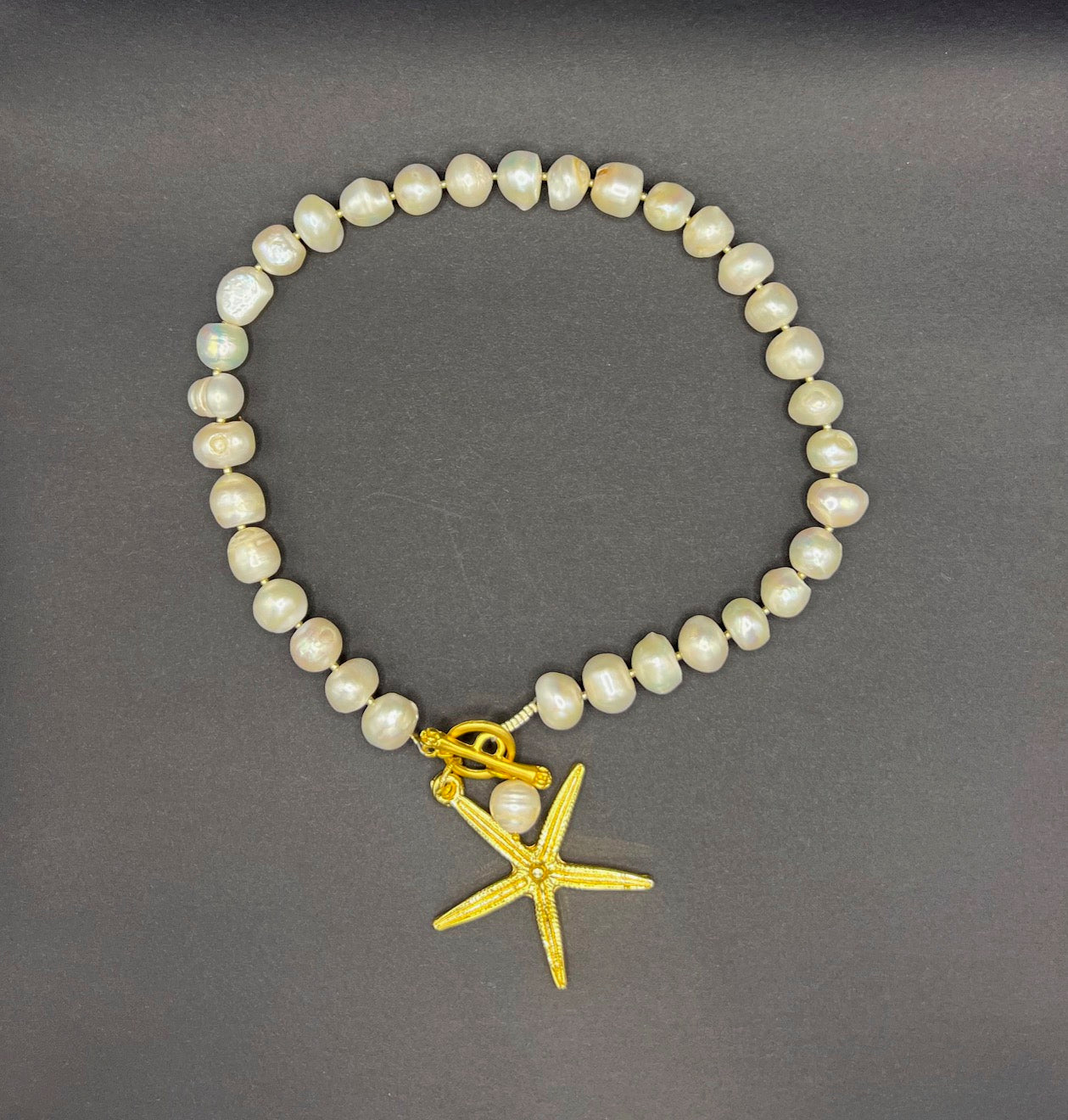 Pearl Necklace With Starfish