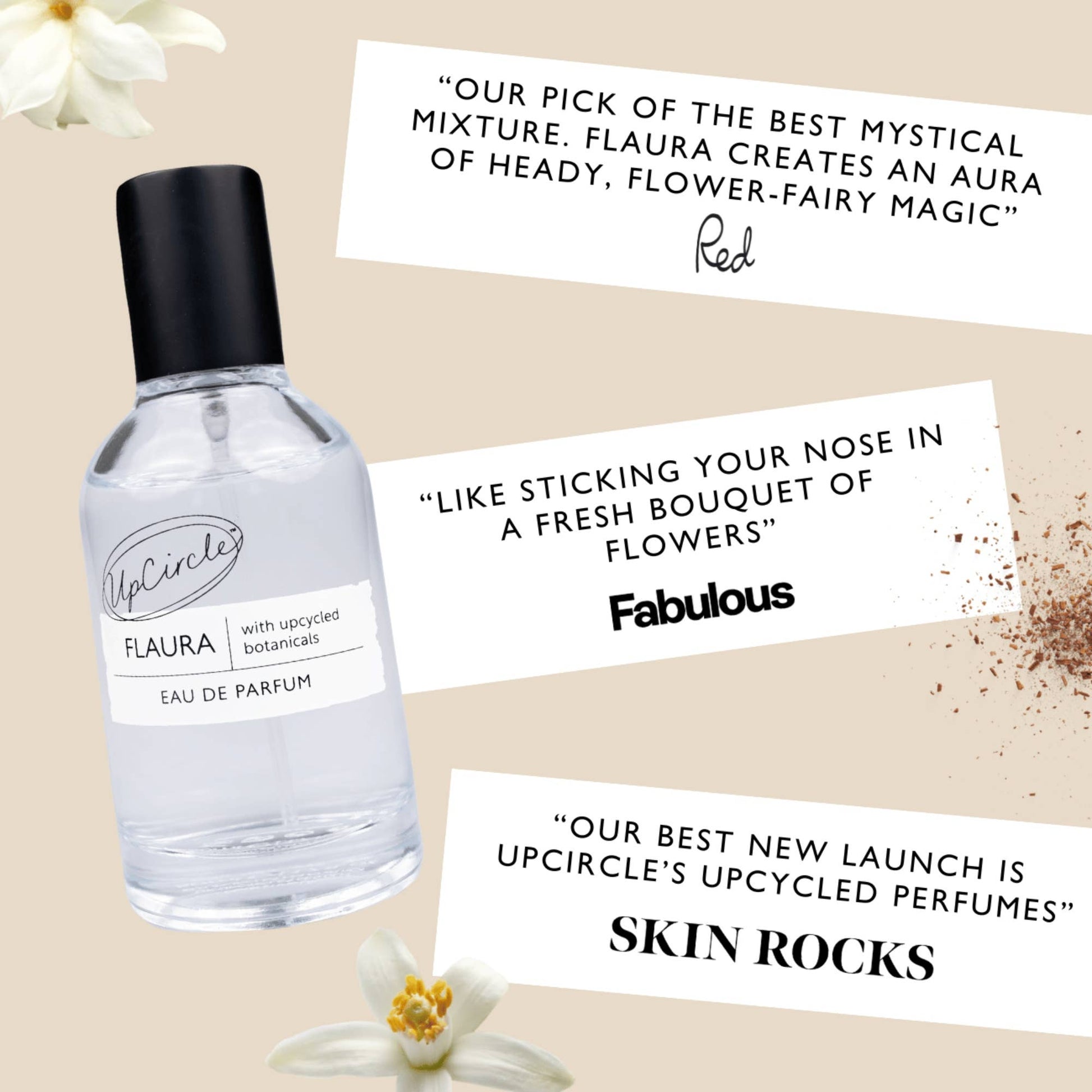 Flaura 50ml Eau de Parfum  - Vegan, upcycled & sustainable