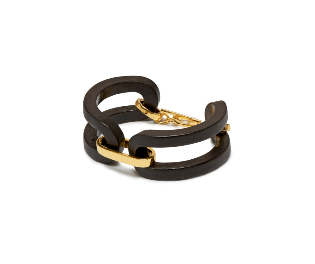 Branch - Blackwood and  gold bracelet