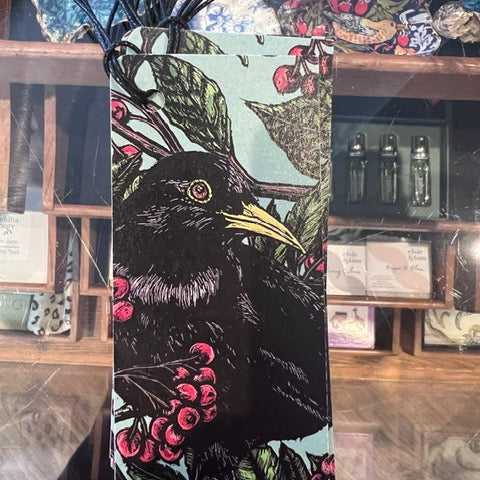 Black Bird and Berries Tag