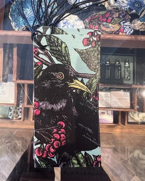 Black Bird and Berries Tag