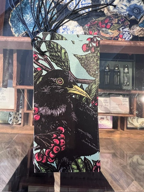 Black Bird and Berries Tag