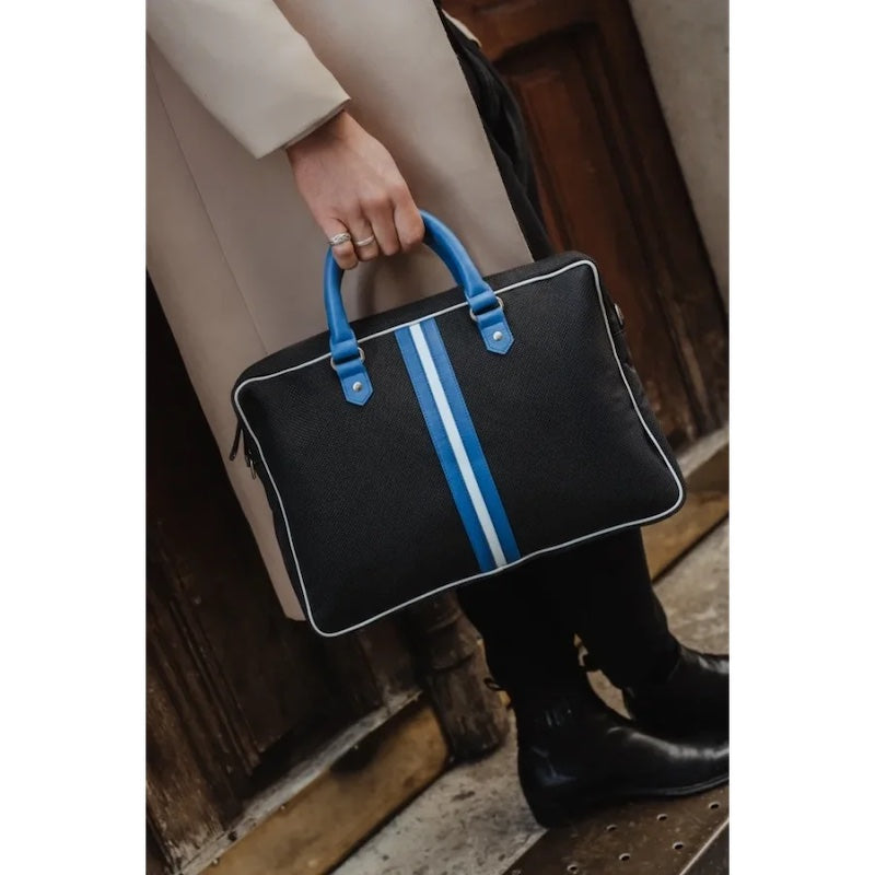 Blue Handle ' Sports Car ' Computer Bag