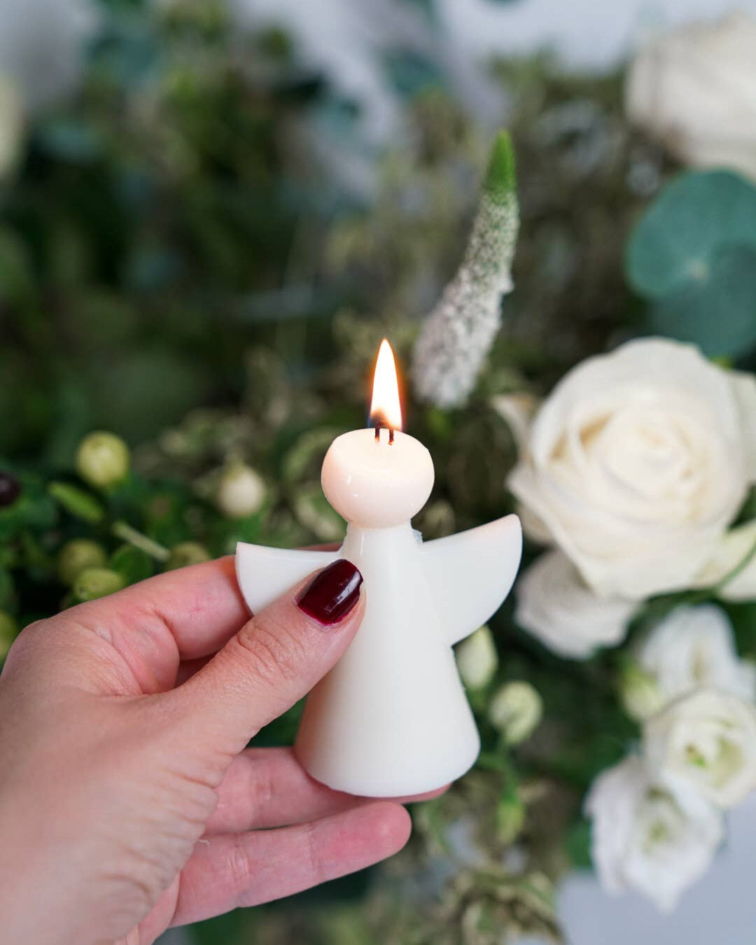 Small Christmas Angel Soy Wax Candle