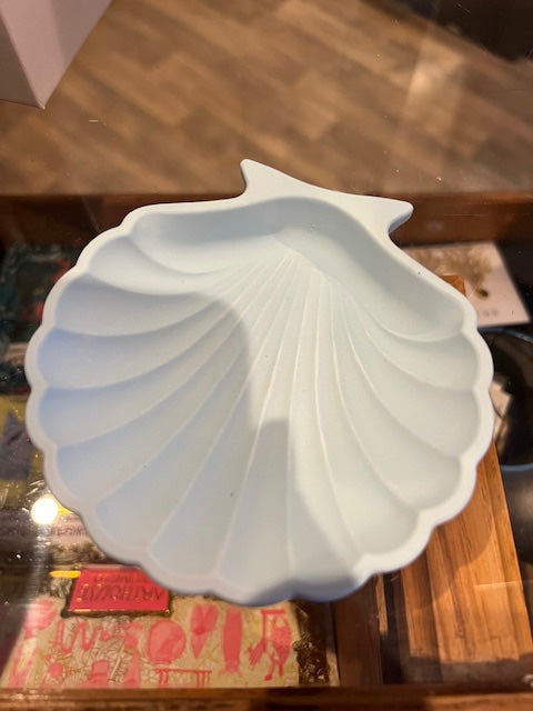 Blue Jesmonite Shell - Trinket dish