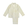 Floral pajama set on a white background