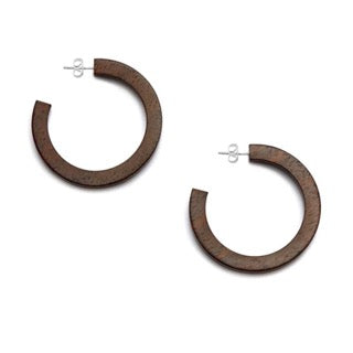 Branch - Large Rosewood Hoops