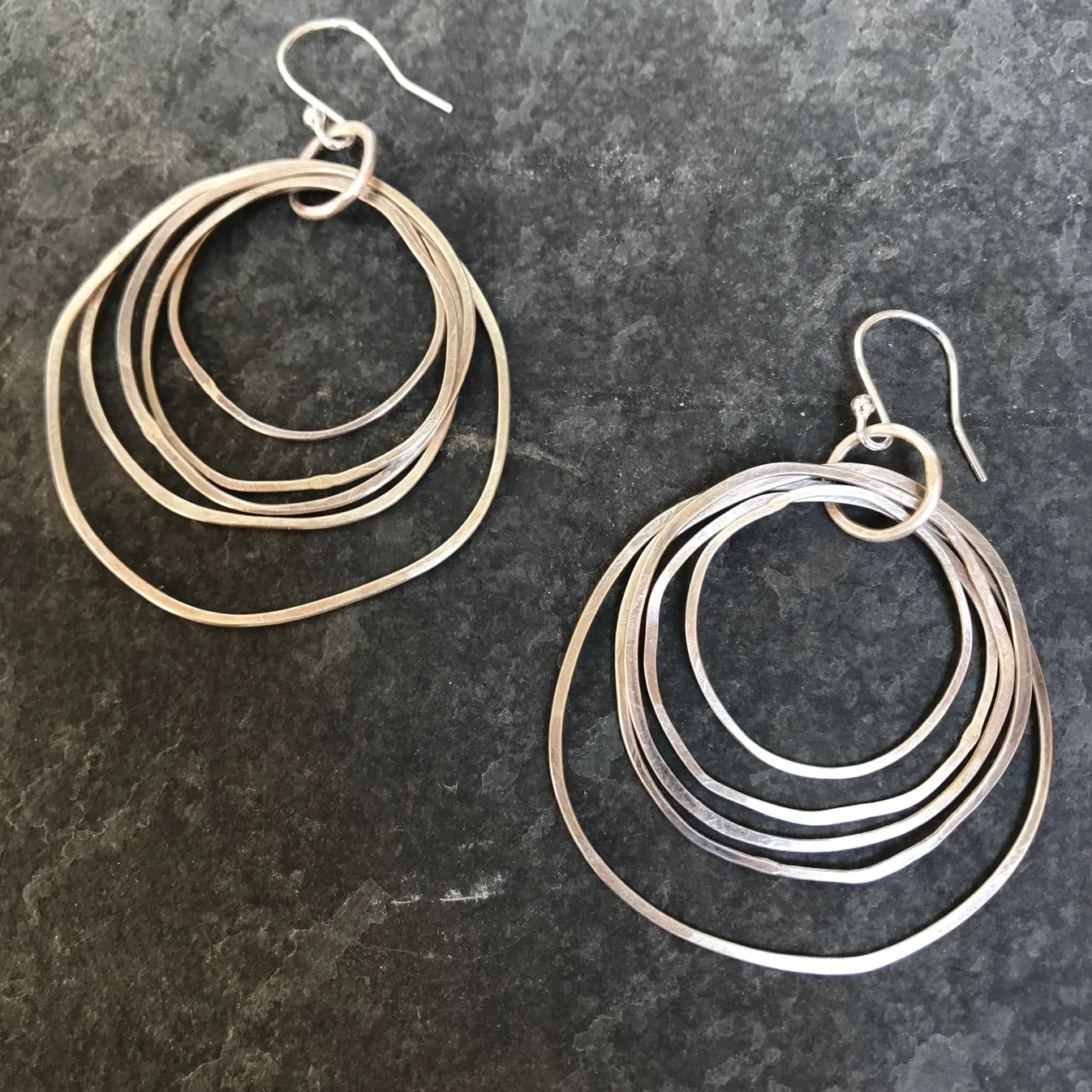 Sterling Silver Multi Hoop Earrings