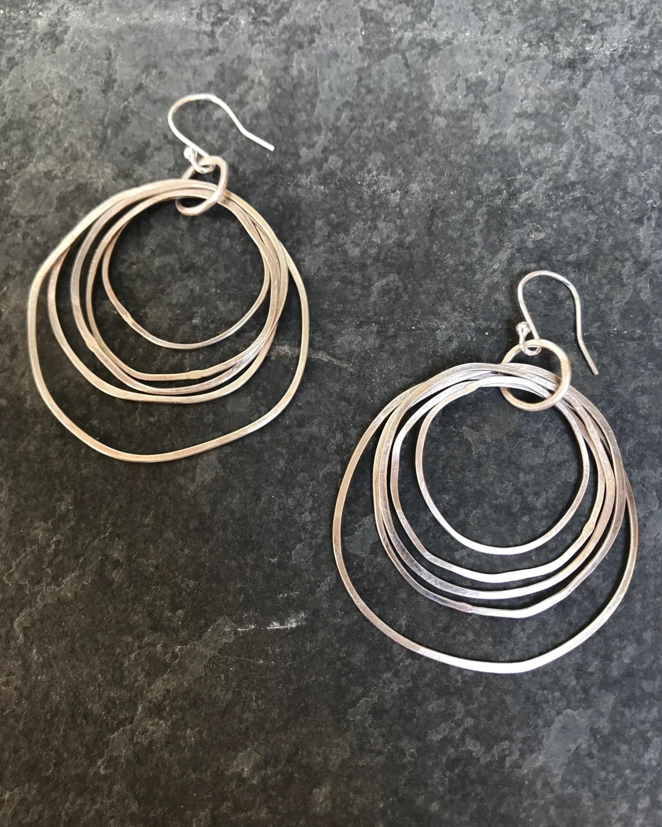 Sterling Silver Multi Hoop Earrings