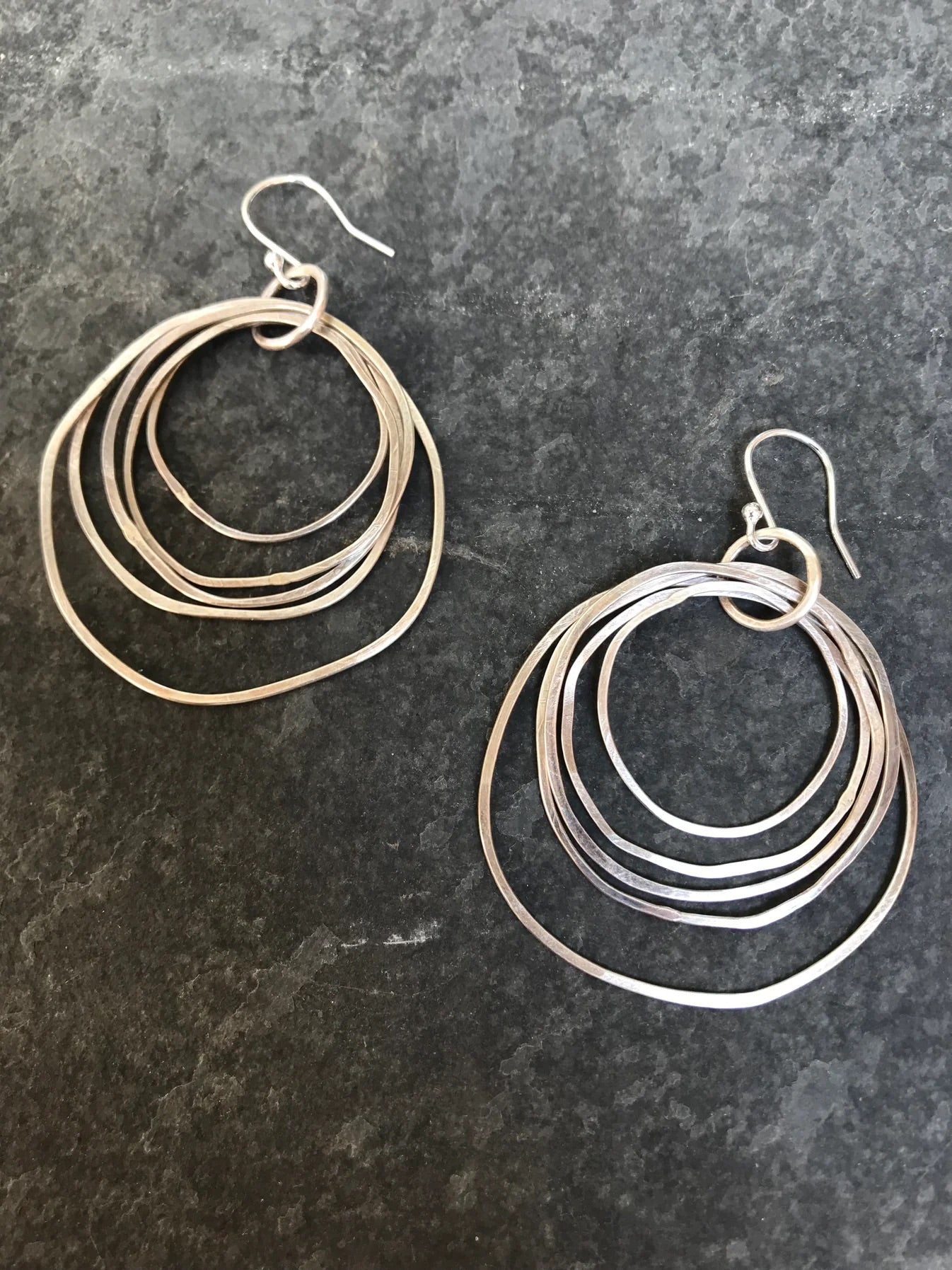 Sterling Silver Multi Hoop Earrings