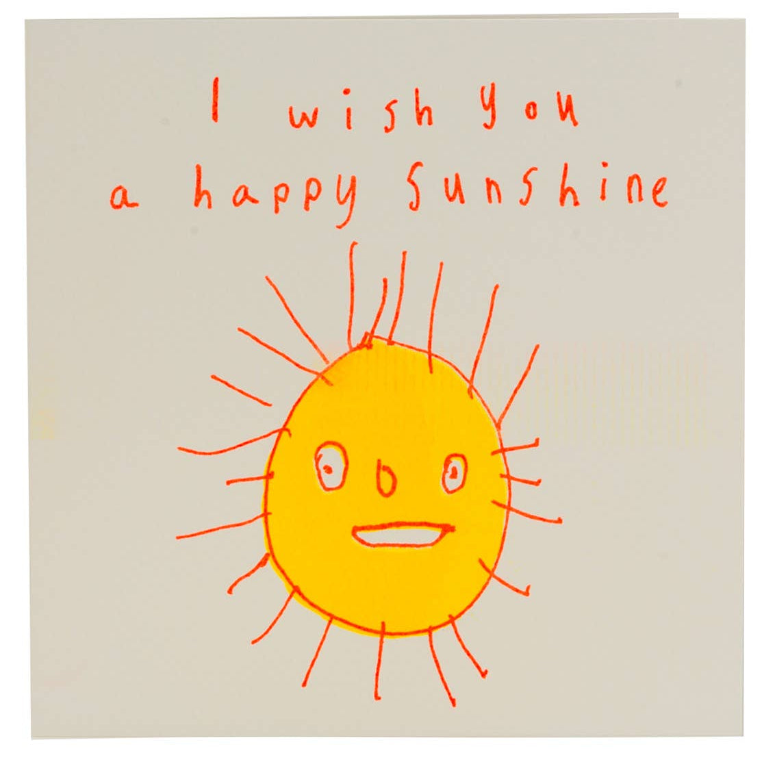 I Wish You A Happy Sunshine, Charity Greetings Card