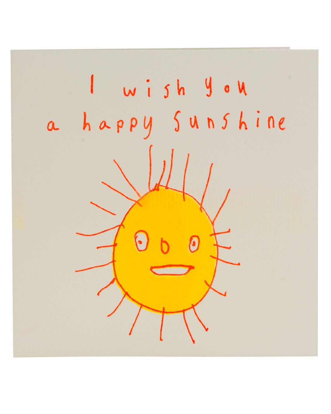 I Wish You A Happy Sunshine, Charity Greetings Card