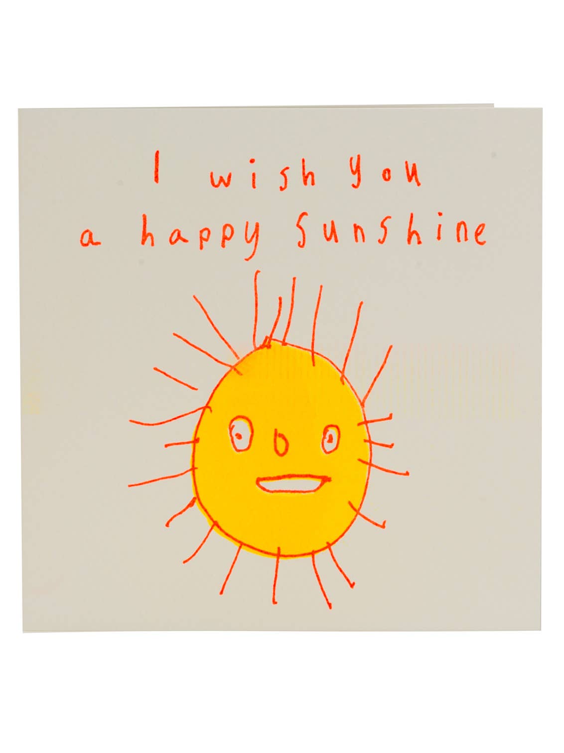 I Wish You A Happy Sunshine, Charity Greetings Card