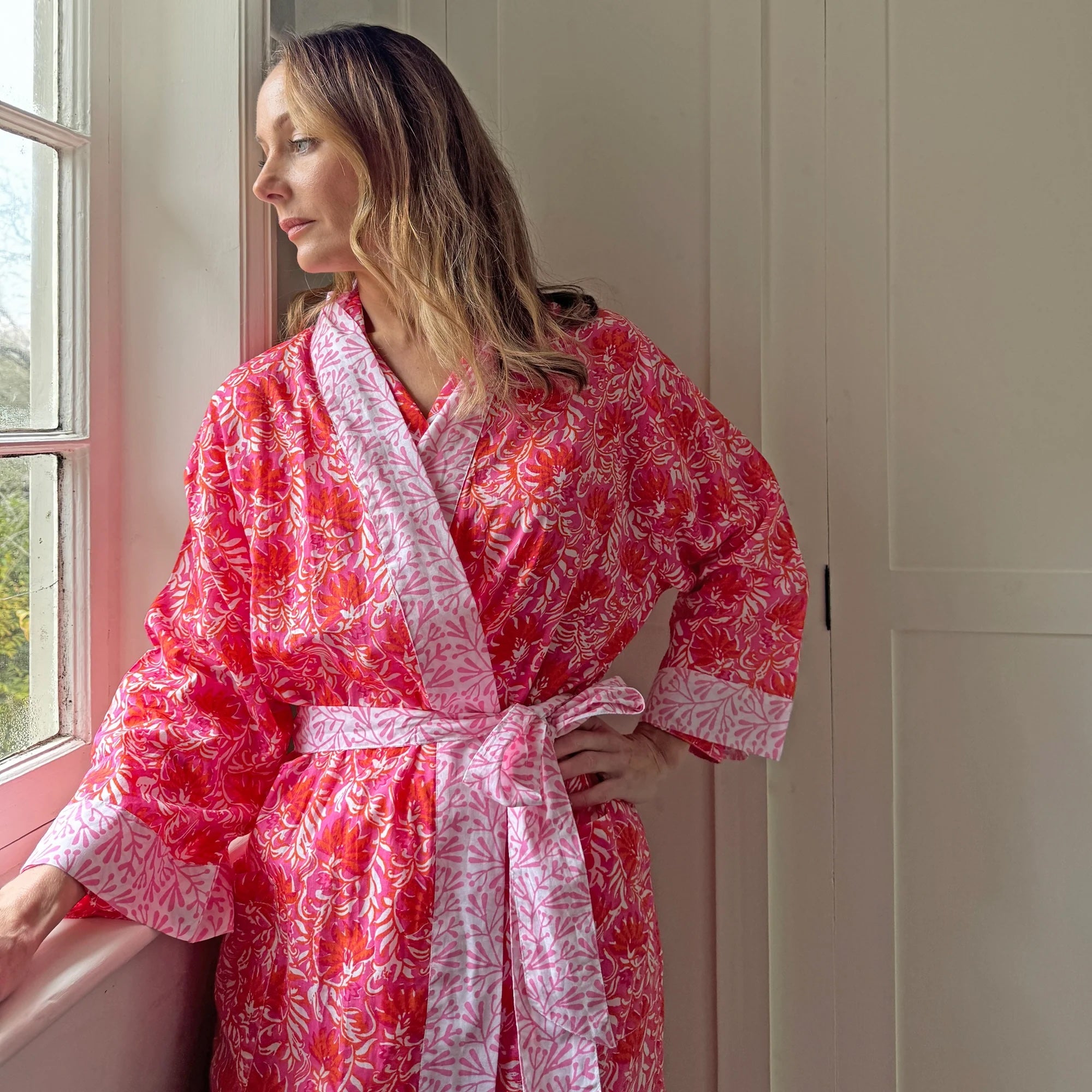 Kimono - Jaipur Magenta / Orange