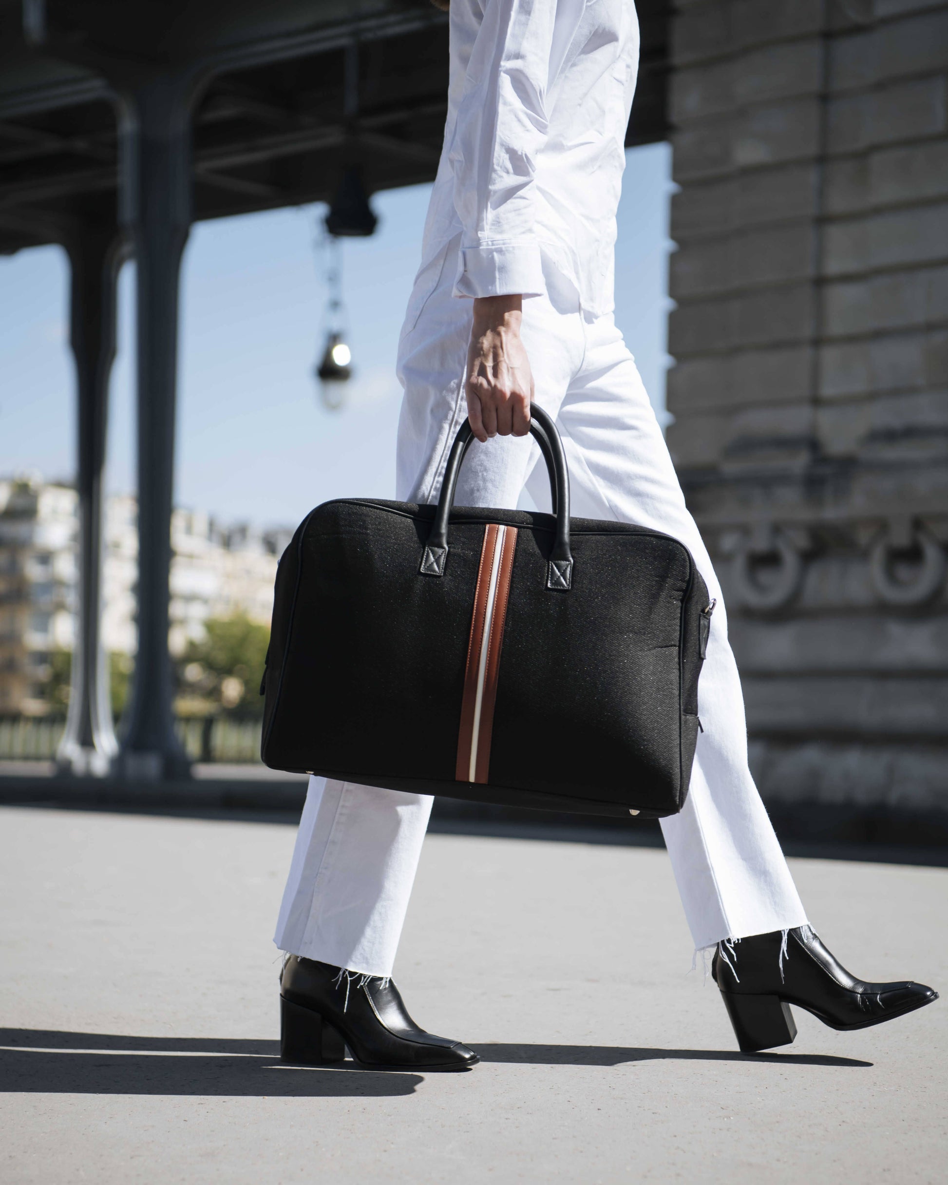 Black eco-friendly carry-on bag Ronaldo ABA