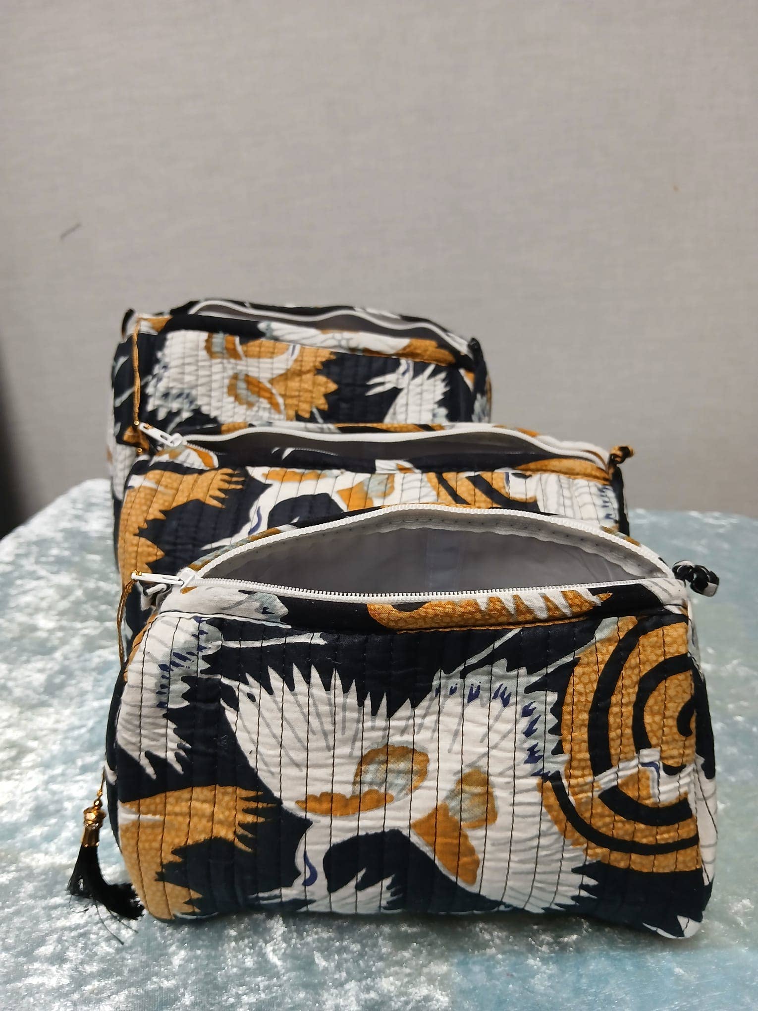 Heron 3 in 1 Quilted Washable Bag