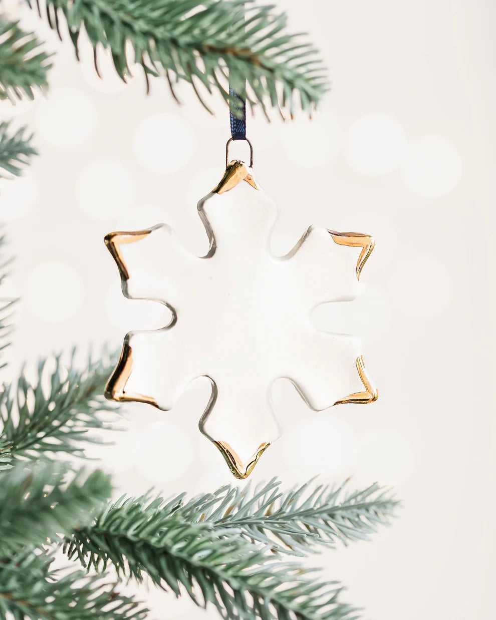 Snowflake With Gold Tips