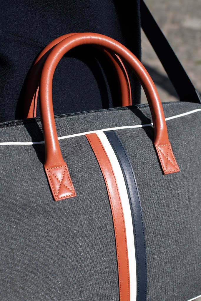 Enzo Large Grey Computer Bag