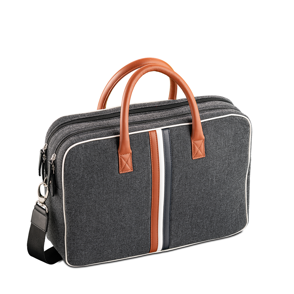 Enzo Large Grey Computer Bag