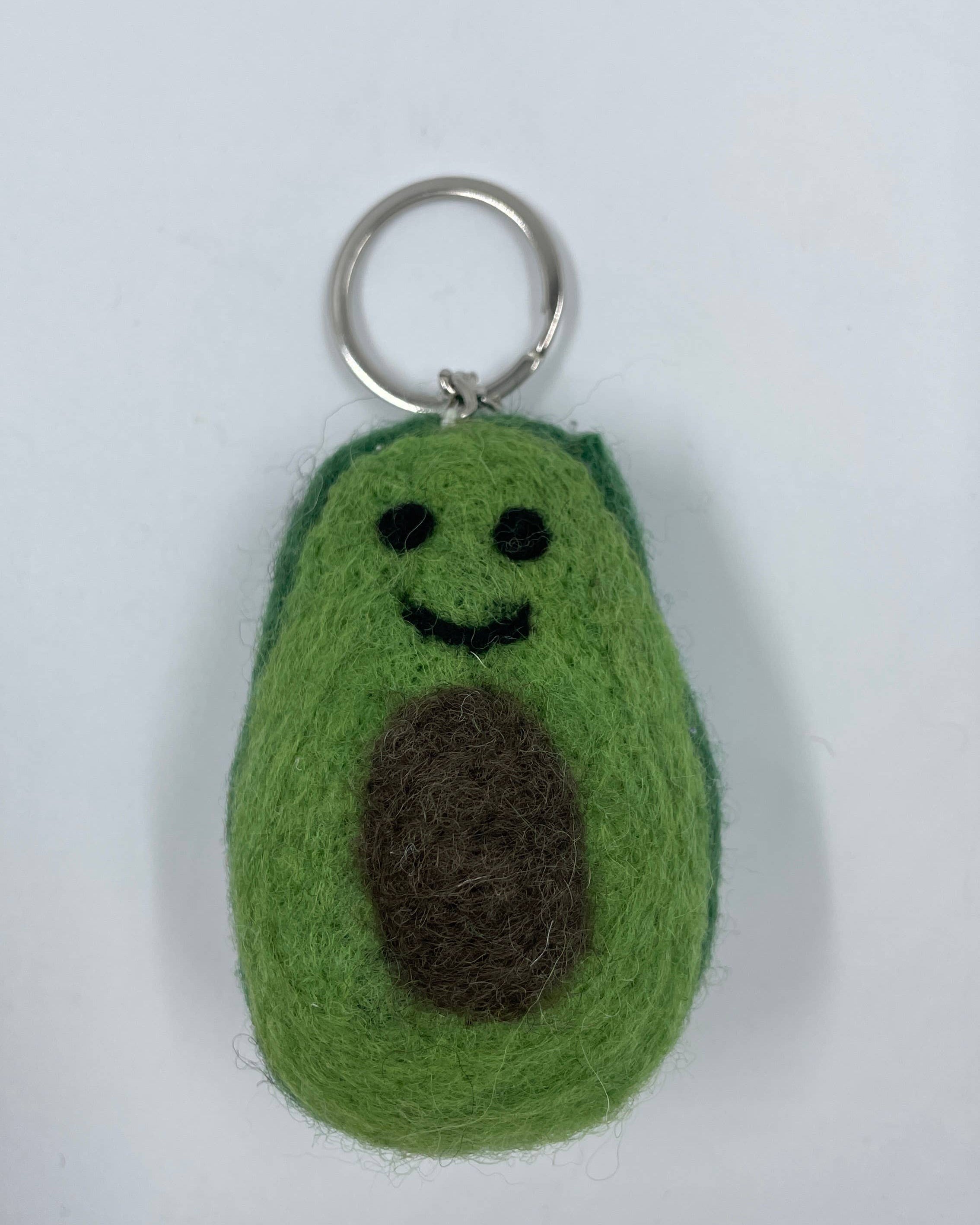 Avocado Keyring - Handmade Felt