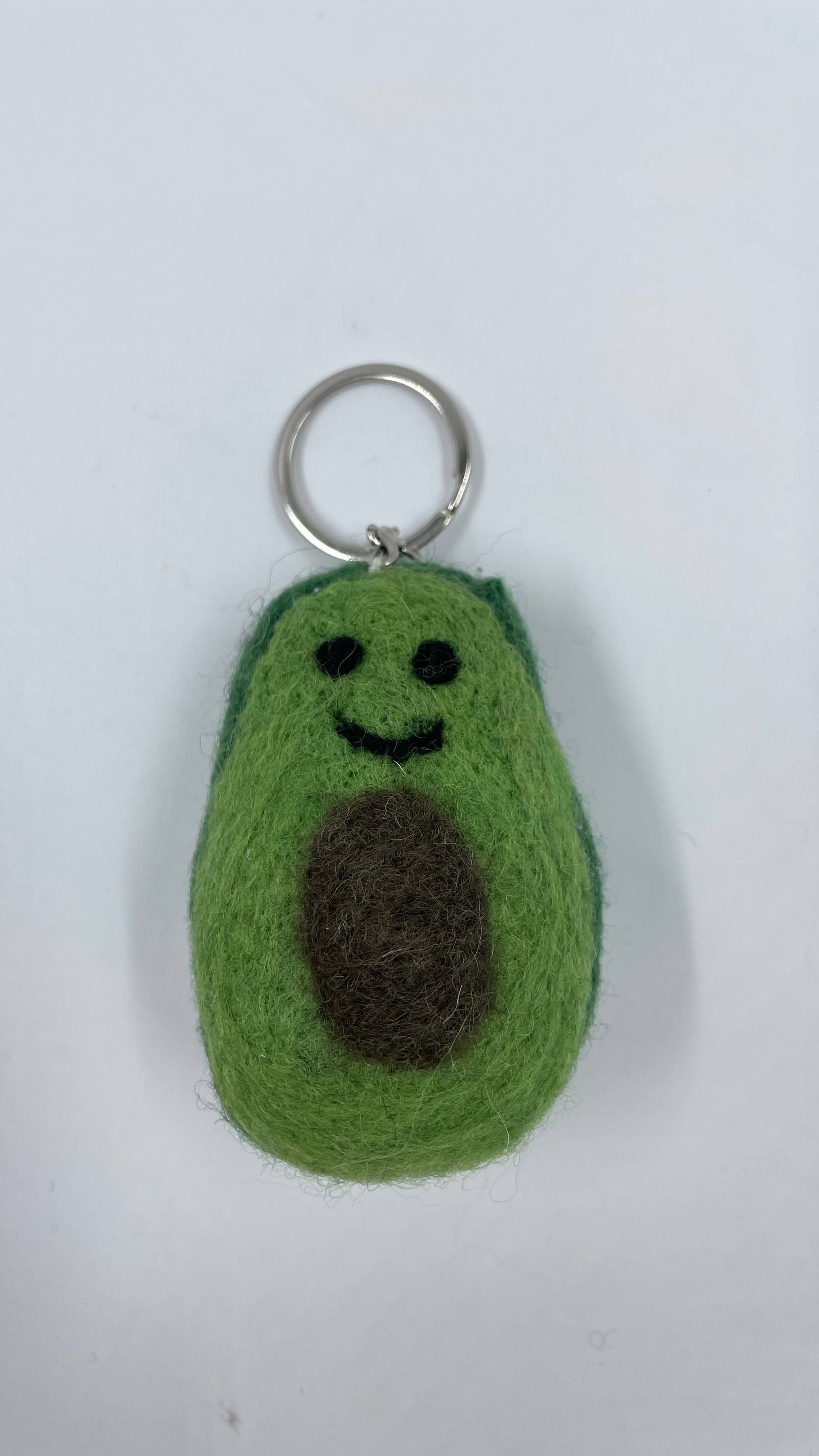 Avocado Keyring - Handmade Felt